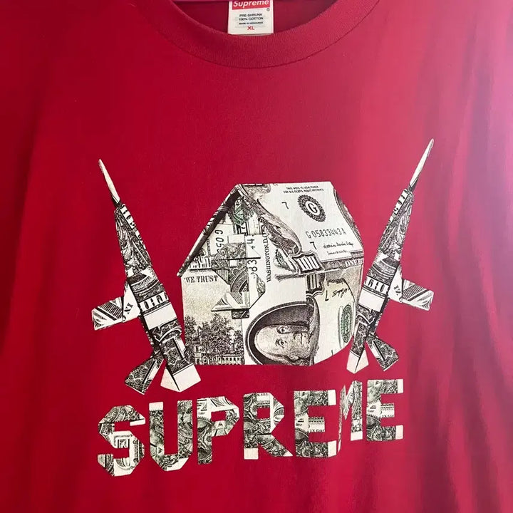 [BUNJANG] Supreme Orgami Red T-shirt / 슈프림 오르가미 (크림에도없는매물) XL 레드컬러