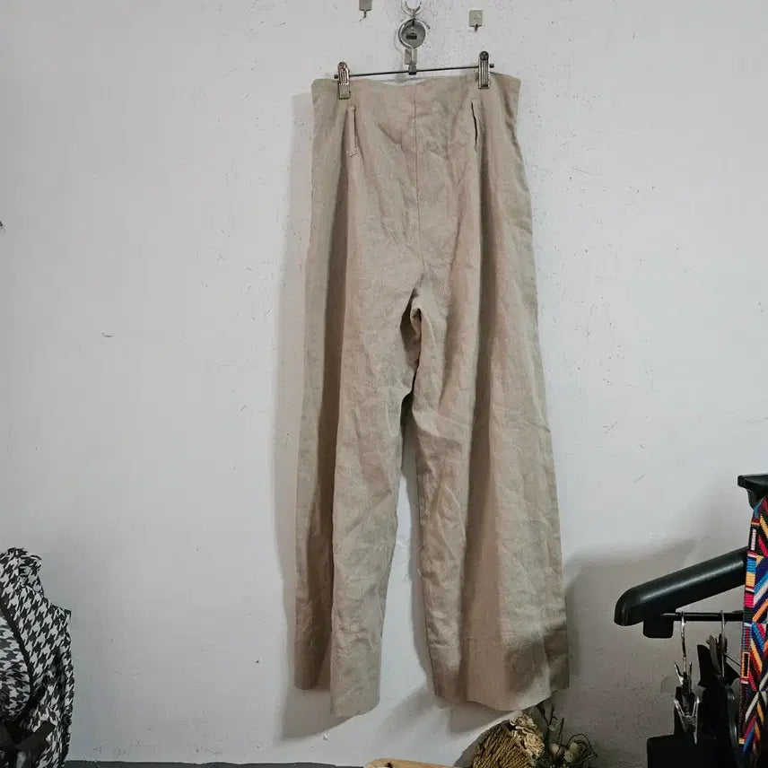 [SOLD OUT] 베이지 린넨 와이드 팬츠