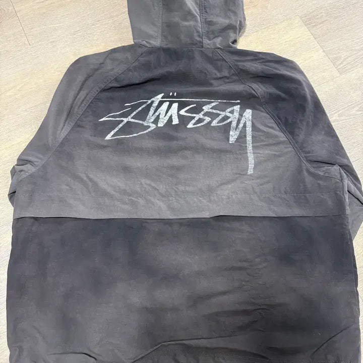 [SOLD OUT] [M] 스투시 웨이브 다이 비치 쉘 자켓 블랙