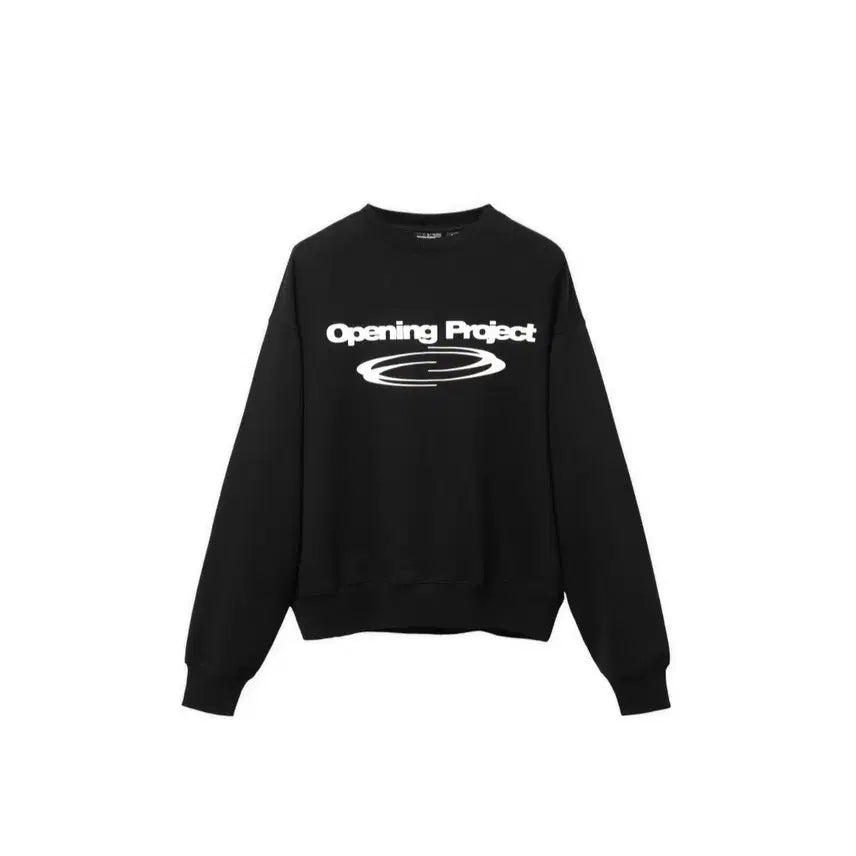[BUNJANG] Opening Project Black Sweatshirt / 무신사 오프닝프로젝트 블랙 맨투맨
