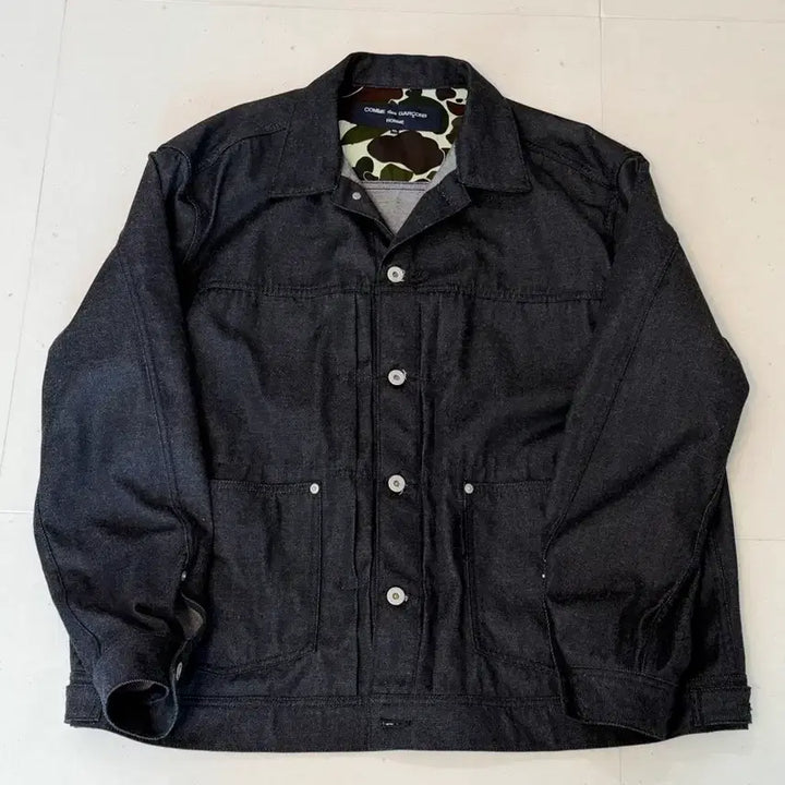 [BUNJANG] Comme des Garcons Homme Denim Trucker Jacket / [XL] 꼼데가르송옴므 데님 트러커 자켓