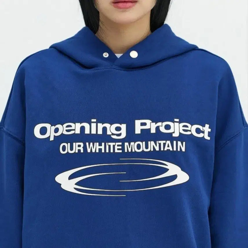 [BUNJANG] Opening Project Blue Hoodie / 무신사 오프닝프로젝트 블루 후드티