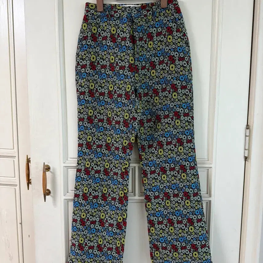 [BUNJANG] Enzo Blues Jacquard Fabric Bootcut Pants / 엔조블루스 자카드 원단 부츠컷 팬츠