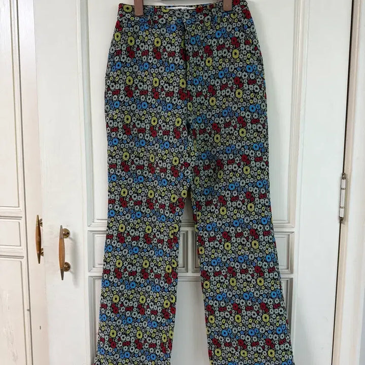 [BUNJANG] Enzo Blues Jacquard Fabric Bootcut Pants / 엔조블루스 자카드 원단 부츠컷 팬츠