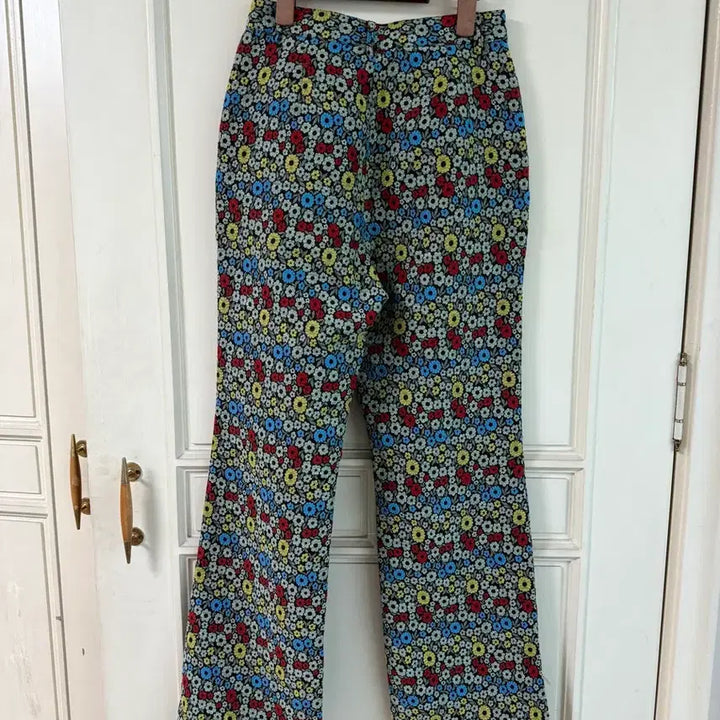 [BUNJANG] Enzo Blues Jacquard Fabric Bootcut Pants / 엔조블루스 자카드 원단 부츠컷 팬츠
