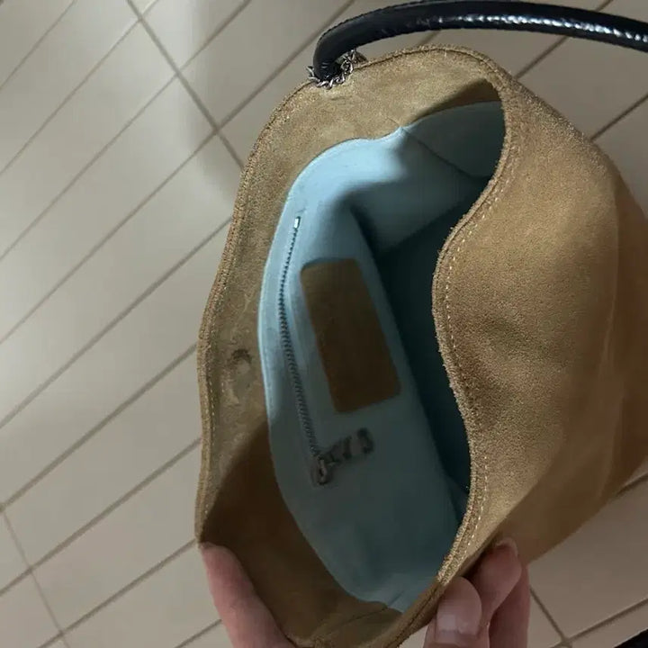 [BUNJANG] Minitmute Tobo Bag Mix Suede Beige Handbag / 미닛뮤트 토보백 믹스 스웨이드 베이지 TOBO