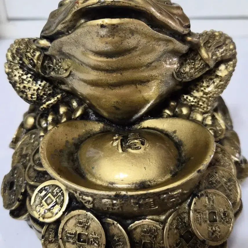 [SOLD OUT] 황금 두꺼비 재물 복 조형물 장식품