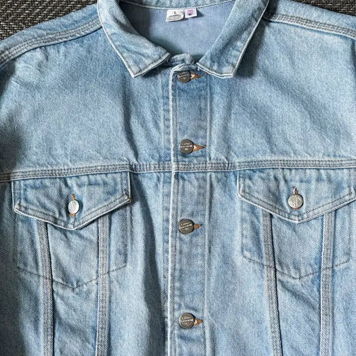 [BUNJANG] 90s Harley-Davidson Light Washed Denim Trucker Jacket (USA) / 90s USA 할리 데이비슨 라이트 워시드 데님자켓 (100-105)