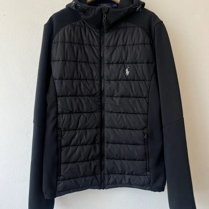 [BUNJANG] Polo Ralph Lauren Black Hooded Zip-Up Jacket / 폴로랄프로렌 남성 블랙 후드집업점퍼 간절기점퍼 M