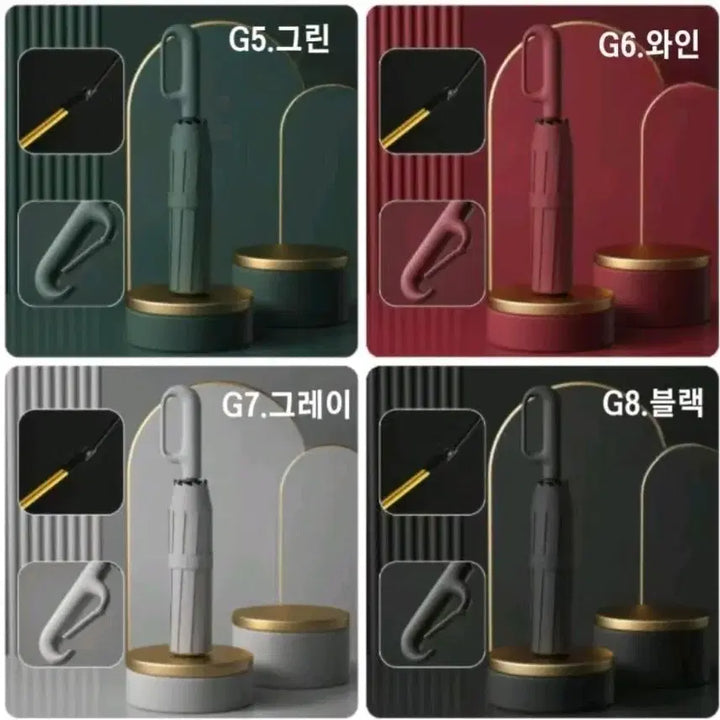 [BUNJANG] UV Automatic Folding Umbrella with Hook Handle / (새상품) 고리형 UV 자동 양산 우산