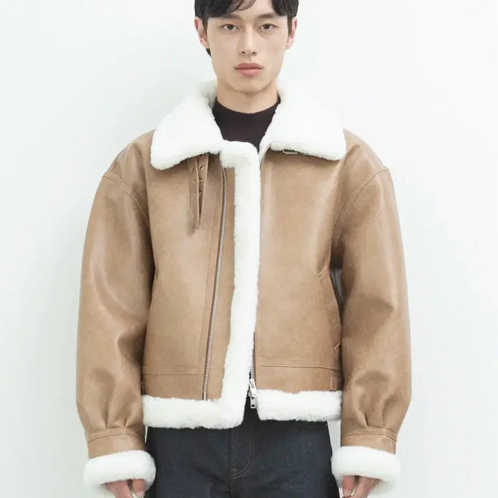 [BUNJANG] Kang Stylelist Lont Mouton Black XL / 깡스타일리스트 론트 무스탕 블랙 XL 새상품
