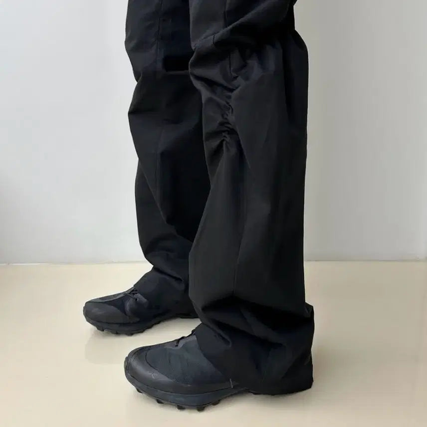 [SOLD OUT] PAF 포스트아카이브팩션 8.0+ 셔링 팬츠 블랙 S