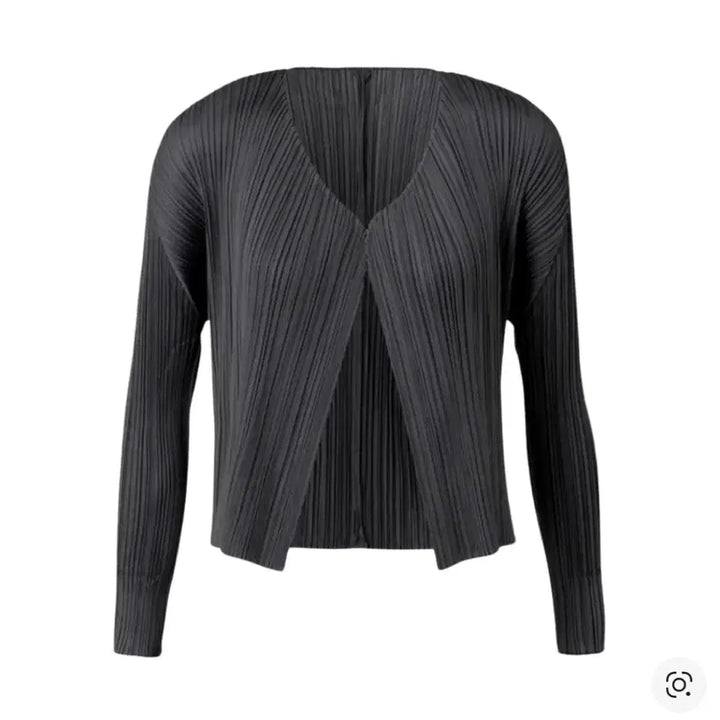 [BUNJANG] Pleats Please Issey Miyake Basic Cardigan Black / (W) 플리츠 플리즈 이세이 미야케 베이직 가디건 블랙