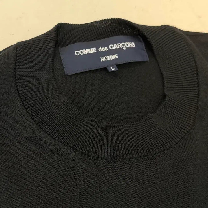 [BUNJANG] Comme des Garcons Homme Black Knit Sweater / [L] 꼼데가르송옴므 니트 블랙 스트링디테일