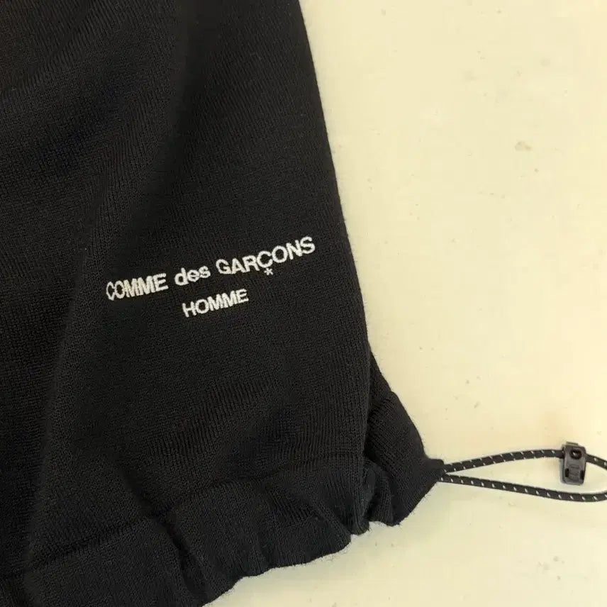 [BUNJANG] Comme des Garcons Homme Black Knit Sweater / [L] 꼼데가르송옴므 니트 블랙 스트링디테일