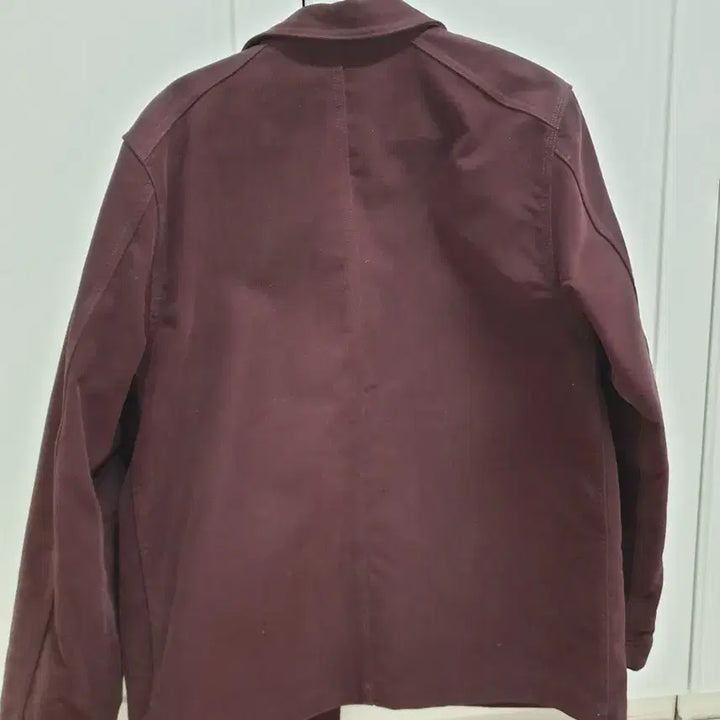 [BUNJANG] Drakes Moleskin Chore Jacket Burgundy Size 38 / 드레익스 몰스킨 초어자켓38