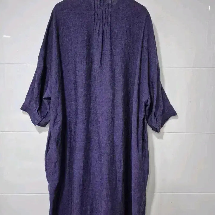[BUNJANG] isae Purple Linen Pintuck Dress / isae이새 퍼플 린넨 핀턱 원피스