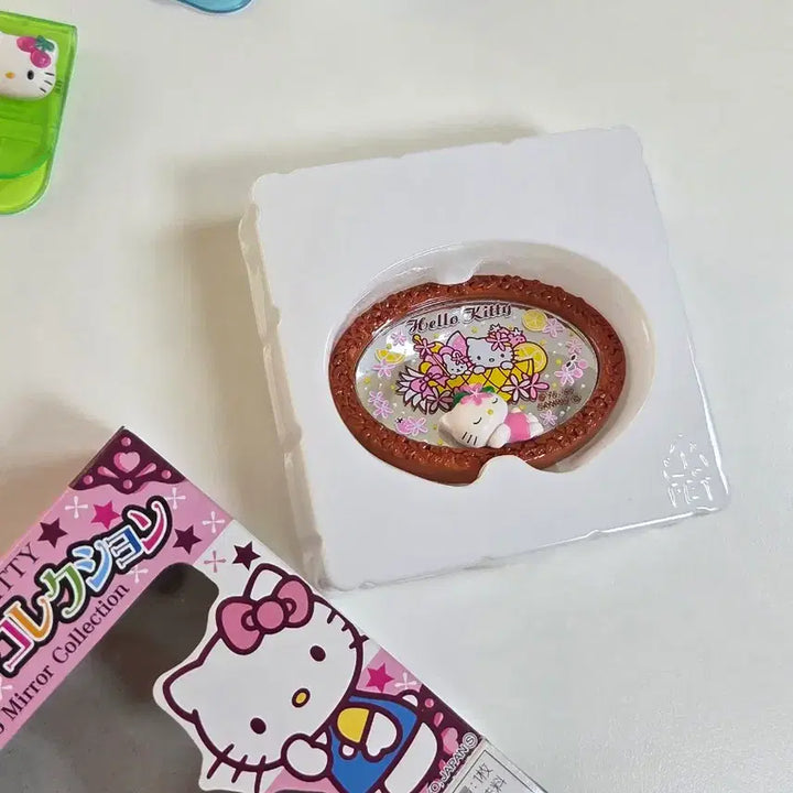 [BUNJANG] Classic Hello Kitty Miniature Mirror Figure / 고전키티 미니어처 거울 피규어