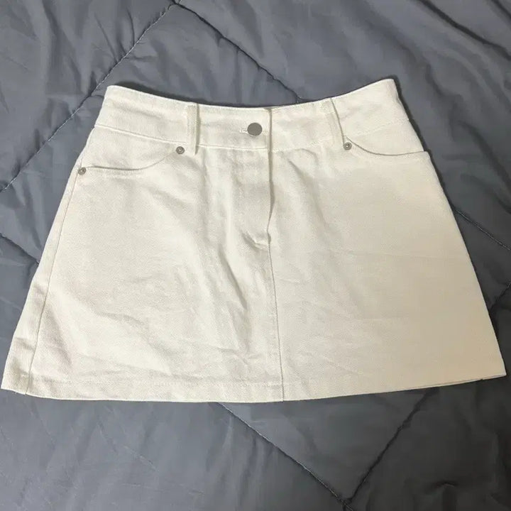 [BUNJANG] Ivory Mini Skirt S / 아이보리 미니 스커트 S
