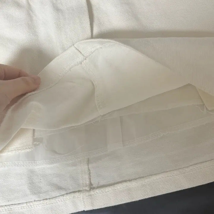 [BUNJANG] Ivory Mini Skirt S / 아이보리 미니 스커트 S