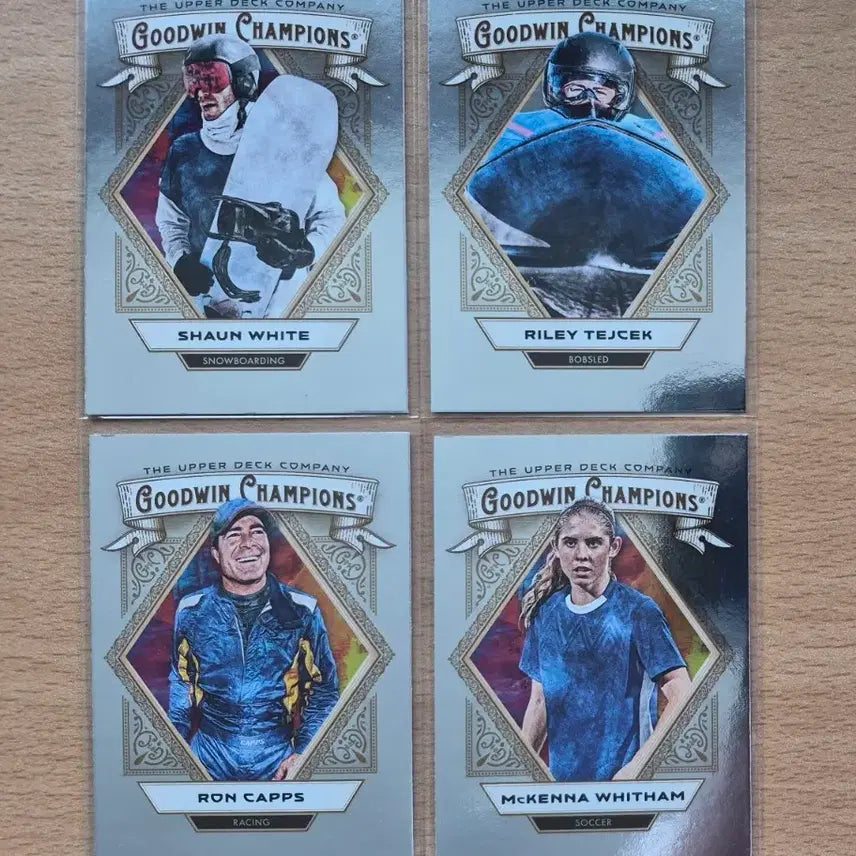 [BUNJANG] 2025 Upper Deck Goodwin Silver Foil Cards - Lot of 4 / 2025 어퍼덱 굿윈 실버포일 카드 4장랏 판매합니다.