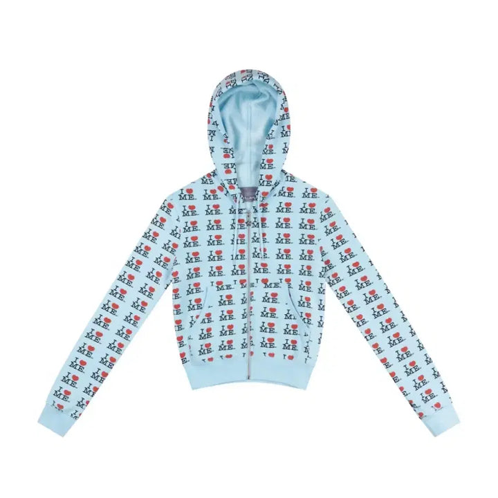 [SOLD OUT] [S] 애슐리 윌리엄스 블루 크롭 후드집업 새상품