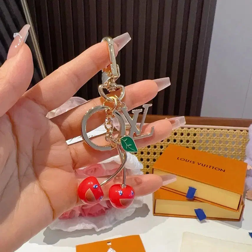 [BUNJANG] Louis Vuitton Cherry Keyring / 루이비통 LV 체리 키링
