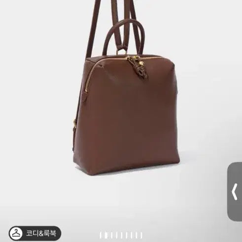 [BUNJANG] Hansum LATT Ball Cube Backpack Brown / 한섬 LATT 볼큐브 백팩 브라운