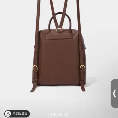 [BUNJANG] Hansum LATT Ball Cube Backpack Brown / 한섬 LATT 볼큐브 백팩 브라운