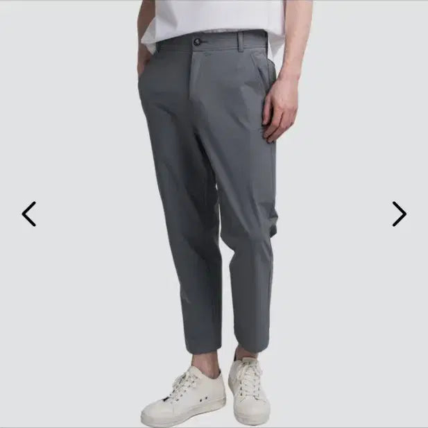 [BUNJANG] Custom Earth Cooling Banding Slacks Grey XL / 커스텀어스 쿨링 밴딩 슬랙스 그레이 XL