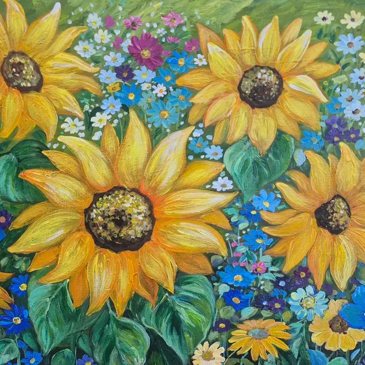 [BUNJANG] Sunflower Canvas Painting / 해바라기 회원