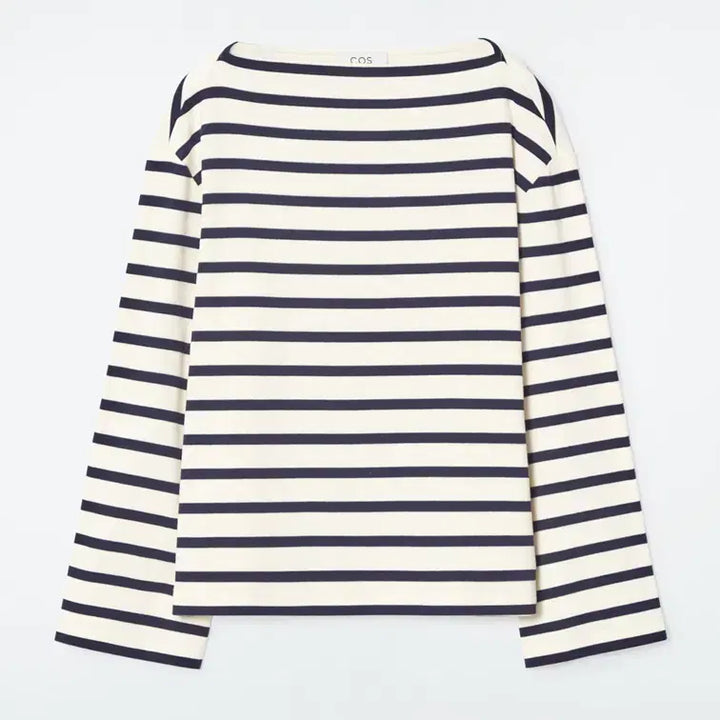[BUNJANG] COS Boat Neck Stripe Top / (25년구매) COS 코스 보트넥 스트라이프 탑 티셔츠 맨투맨