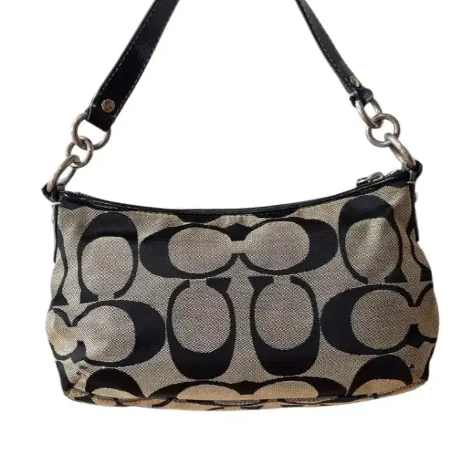 [BUNJANG] Coach Signature Black Shoulder Bag / 코치 시그니처 블랙 숄더백 히메 갸루 y2k 빈티지코치 올드코치