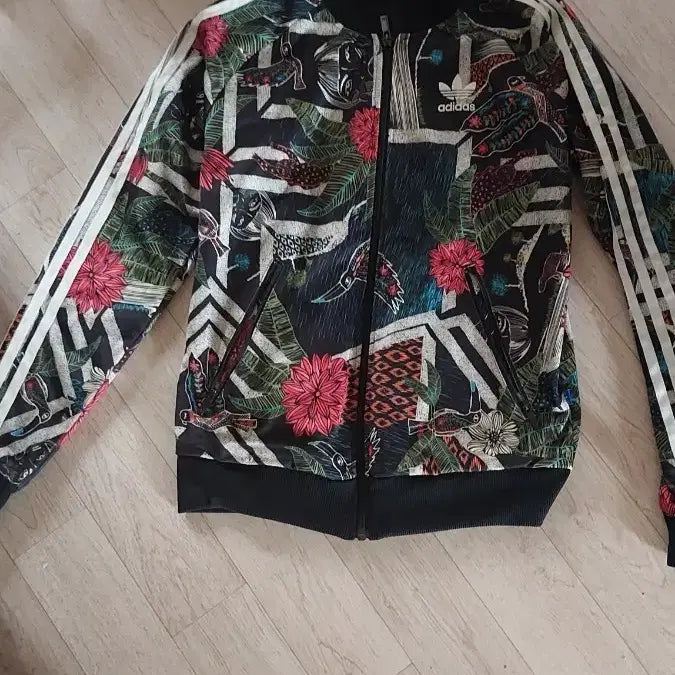 [BUNJANG] Adidas Floral Pattern Jersey Jacket / 아디다스 플라워패턴 져지