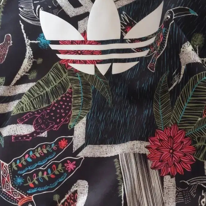 [BUNJANG] Adidas Floral Pattern Jersey Jacket / 아디다스 플라워패턴 져지