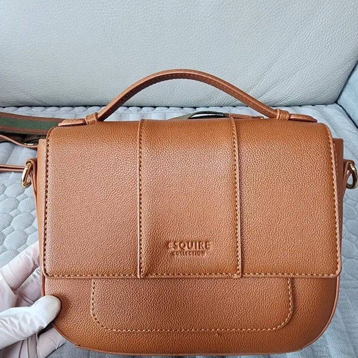 [BUNJANG] Esquire Brown Tote/Shoulder/Cross Bag / 미착용) 정품 에스콰이아 브라운 토트백 숄더백 미니크로스백