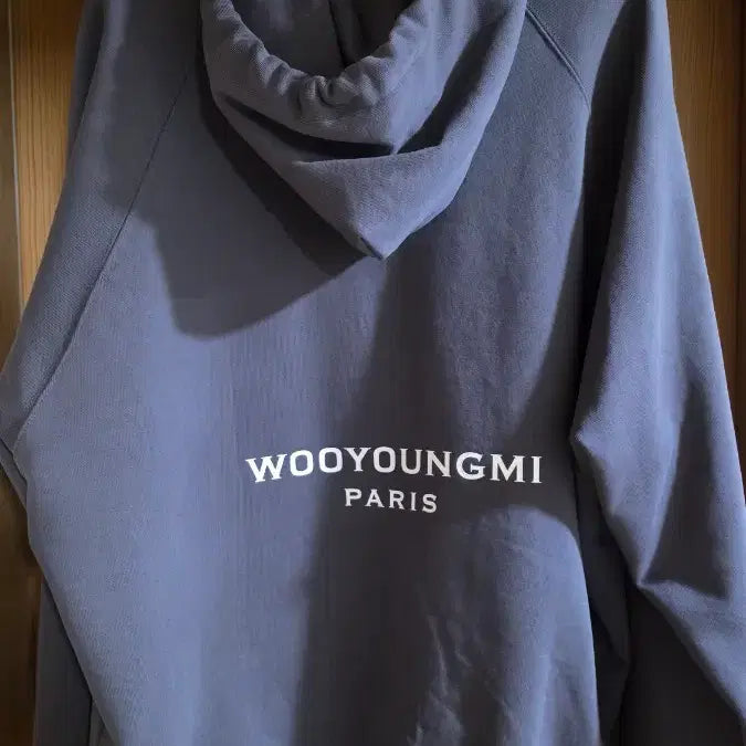 [BUNJANG] Wooyoungmi Back Logo Hoodie Grey Size 50 / 우영미 백 로고 후드티 그레이 26ss 50