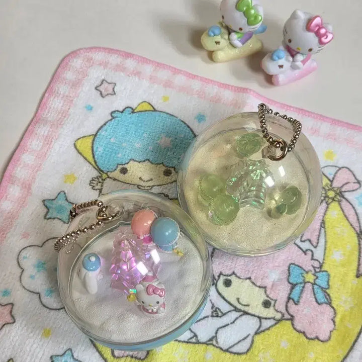[BUNJANG] Sanrio Classic Ornament Keyring Set / 고전키티 키키라라 시나모롤 오너먼트 키링