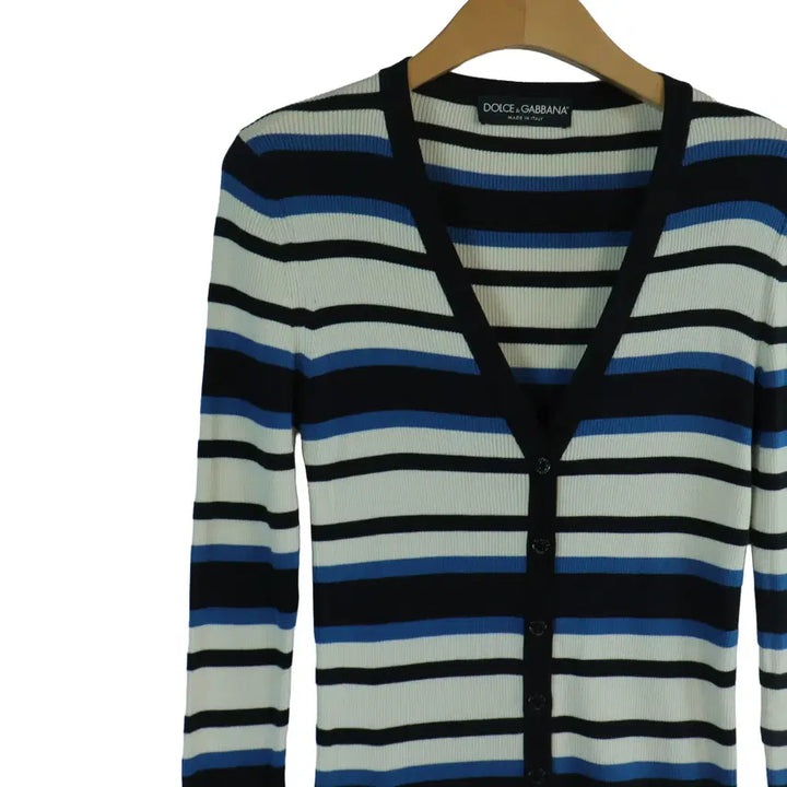 [BUNJANG] DOLCE &amp; GABBANA Silk Striped Knit Dress / DOLCE &amp; GABBANA 실크 100% 스트라이프 니트 원피스 36