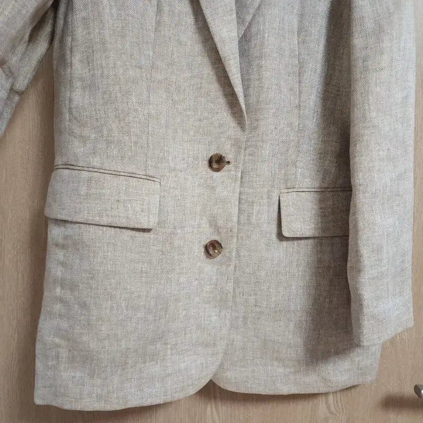 [BUNJANG] Atelier Vanessa Bruno Herringbone Linen Jacket / 21년도 아떼바네사브루노) 헤링본 마 100자켓