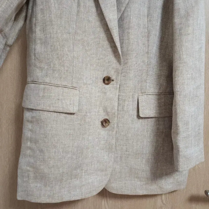 [BUNJANG] Atelier Vanessa Bruno Herringbone Linen Jacket / 21년도 아떼바네사브루노) 헤링본 마 100자켓