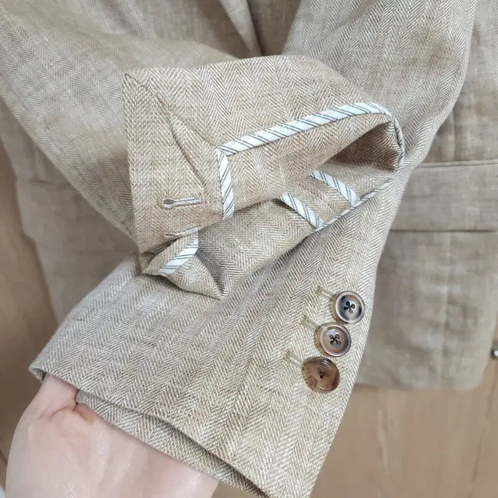 [BUNJANG] Atelier Vanessa Bruno Herringbone Linen Jacket / 21년도 아떼바네사브루노) 헤링본 마 100자켓