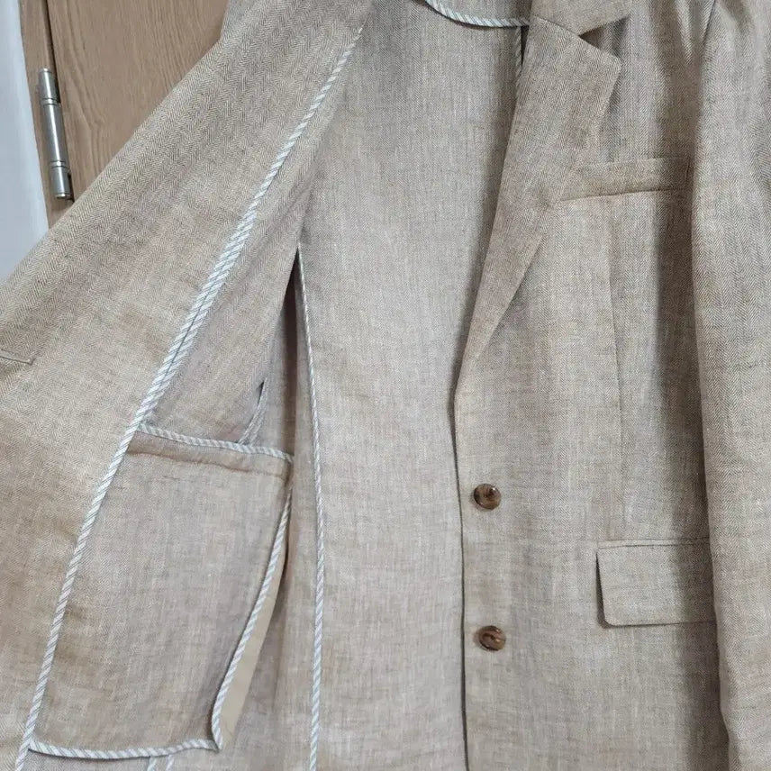 [BUNJANG] Atelier Vanessa Bruno Herringbone Linen Jacket / 21년도 아떼바네사브루노) 헤링본 마 100자켓