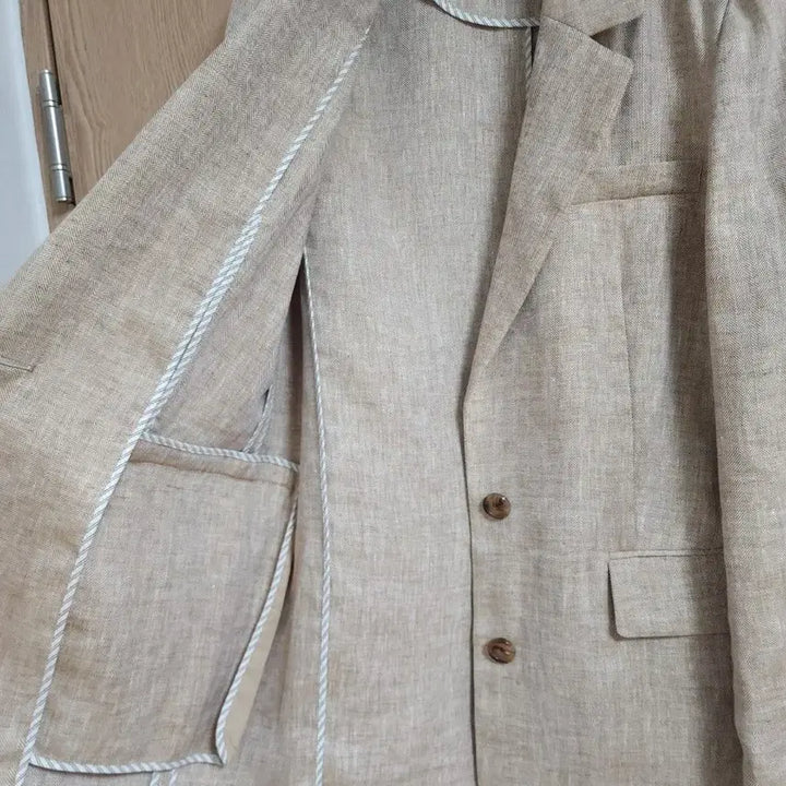 [BUNJANG] Atelier Vanessa Bruno Herringbone Linen Jacket / 21년도 아떼바네사브루노) 헤링본 마 100자켓