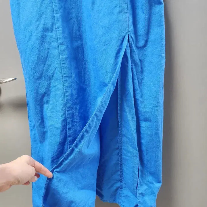 [BUNJANG] ZARA Blue Slit Long Dress M / 자라 ) 블루 슬릿 롱 원피스M 거의새것