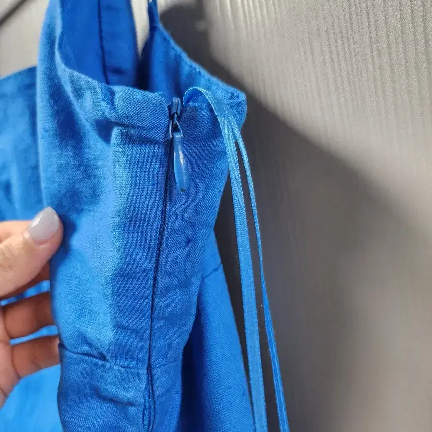 [BUNJANG] ZARA Blue Slit Long Dress M / 자라 ) 블루 슬릿 롱 원피스M 거의새것