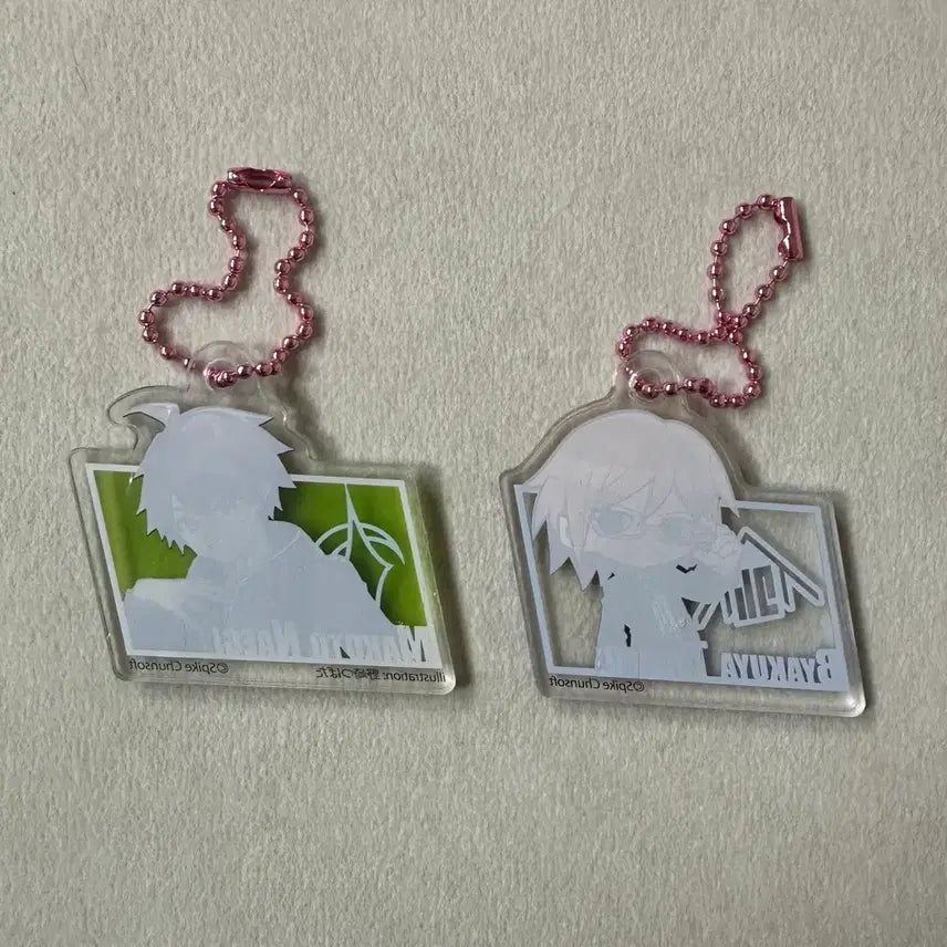 [BUNJANG] Danganronpa Acrylic Keyring Set (Naegi &amp; Togami) / 단간론파 아크릴 키링 2종 세트(나에기&amp;토가미)