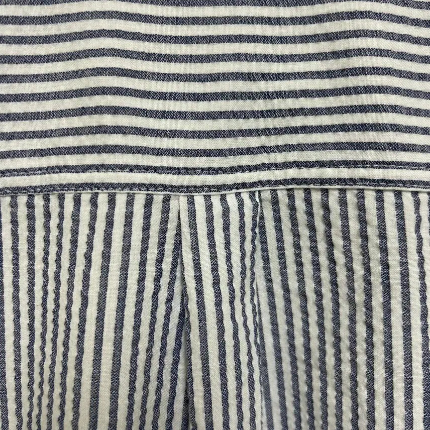 [BUNJANG] GUESS Striped Henley Neck Shirt / [여자-95]GUESS 게스 스트라이프 헨리넥 셔츠