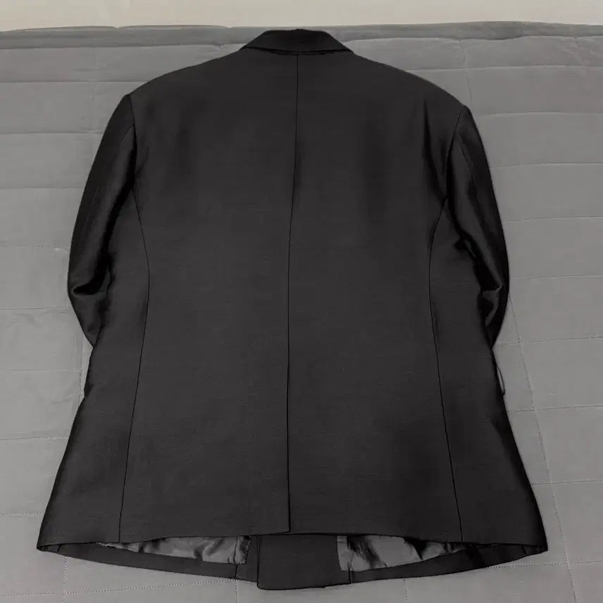 [BUNJANG] LEMETEQUE Black Wool Silk Double Suit Set Jacket Pants / LEMETEQUE 르메테크 블랙 울 실크 더블 슈트 셋업 105 사이즈