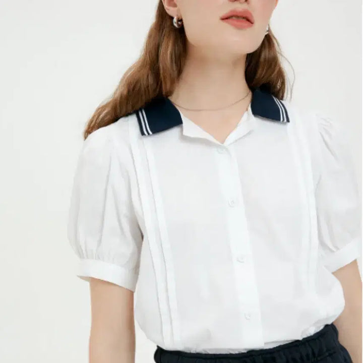 [BUNJANG] Bensimon Collar Shirt - White / 벤시몽 칼라 셔츠 BENSIMON COLLAR SHIRTS-WHITE